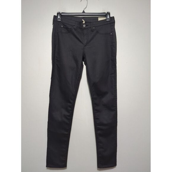 Rag and Bone Womens Jeans Leggings Black USA Shoreditch Made Size 32 - Picture 1 of 9